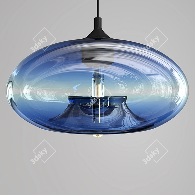 Nordic Glass Pendant Light 3D model image 8