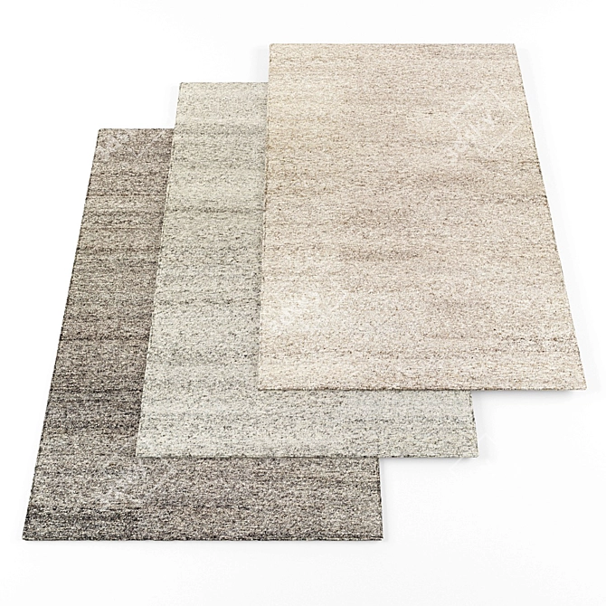 High-Resolution Rugs Set 3D model image 1