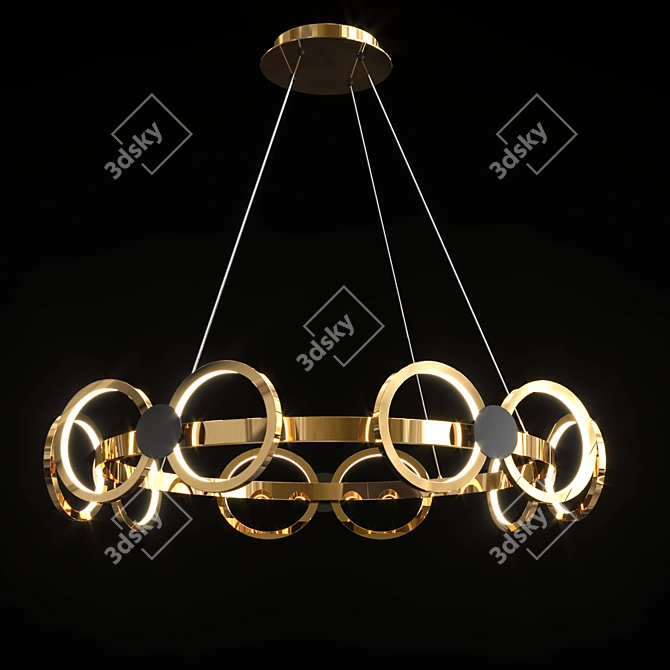 Elegant Benedikta Lamp: 10 Lamps Collection 3D model image 2