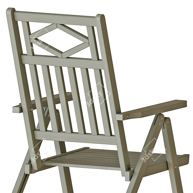 IKEA BONDHOLMEN Table and Chairs Set 3D model image 2