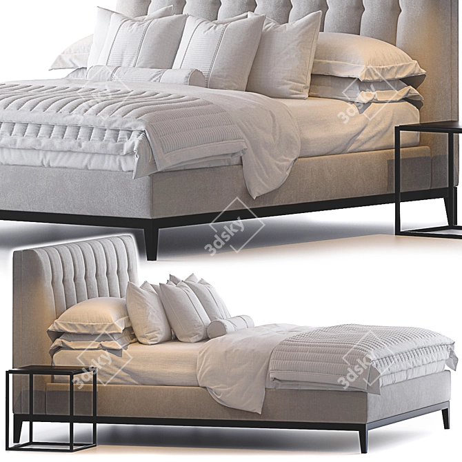 Luxury Bed: ALEXANDER by Sofa & Chair 3D model image 1