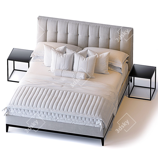 Luxury Bed: ALEXANDER by Sofa & Chair 3D model image 2