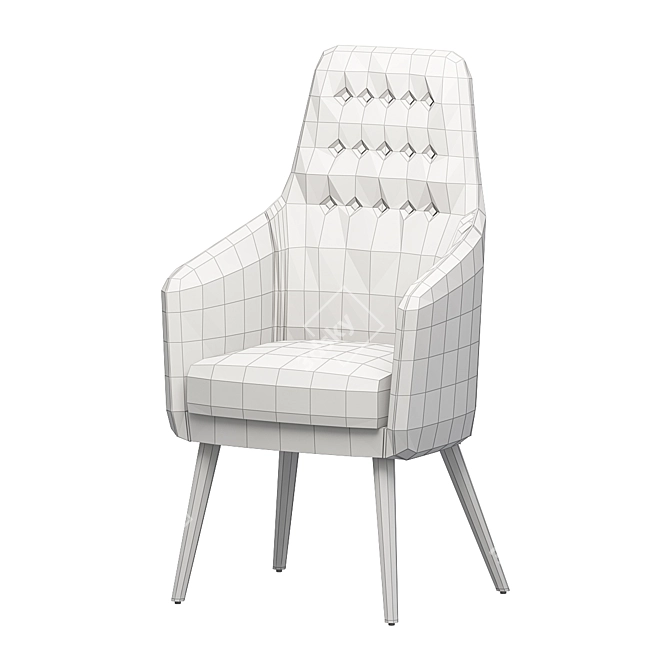 Elegant Montbel 2018 Armchair 3D model image 2