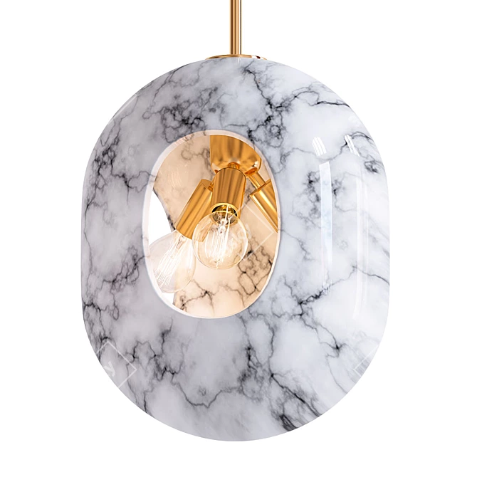 Velvet Marble Pendant 3D model image 1