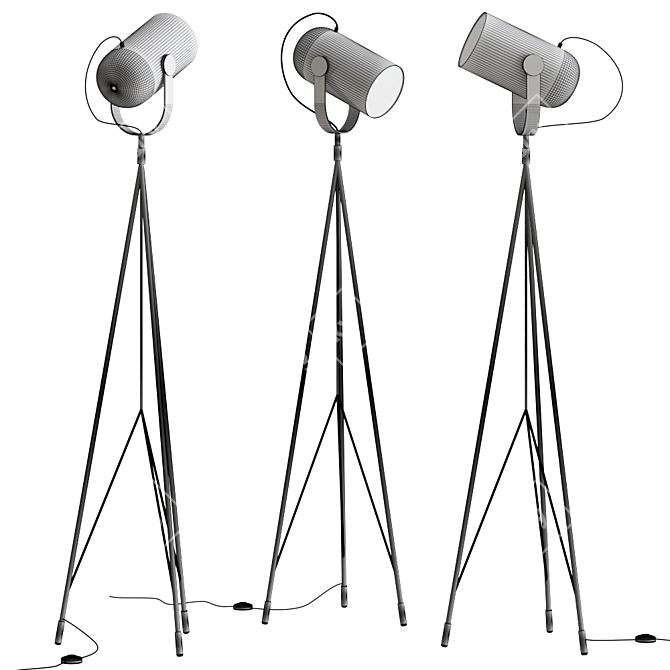 Carronade 360MB Floor Lamp 3D model image 2