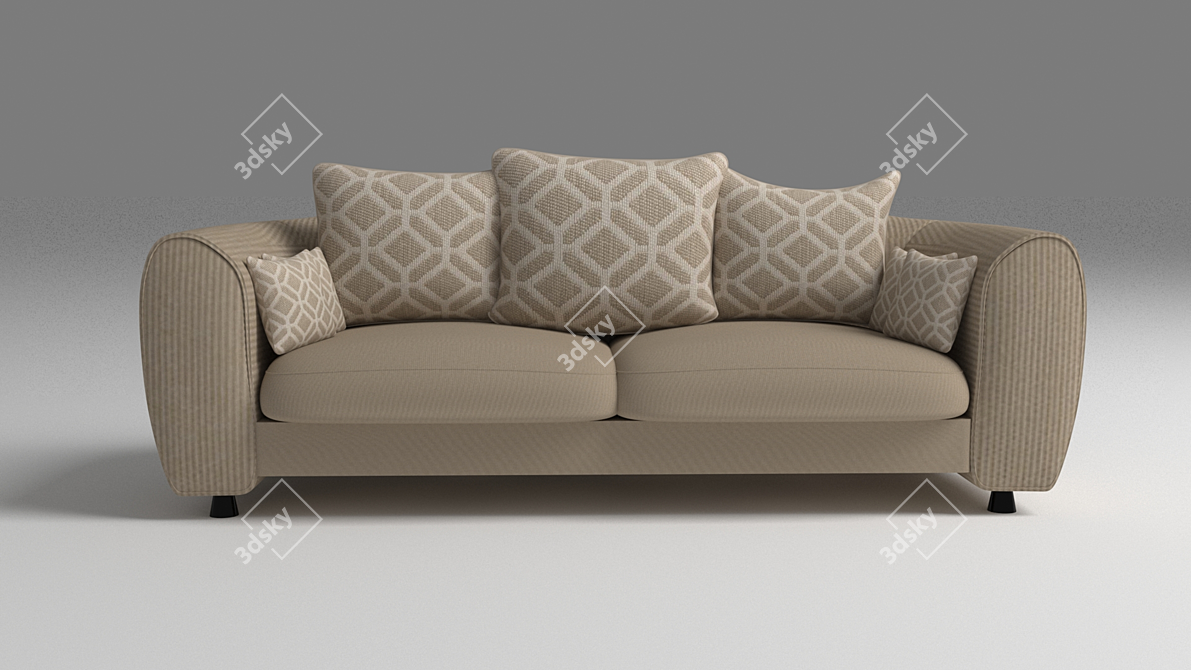 Versatile Designer Sofa 3D model image 1