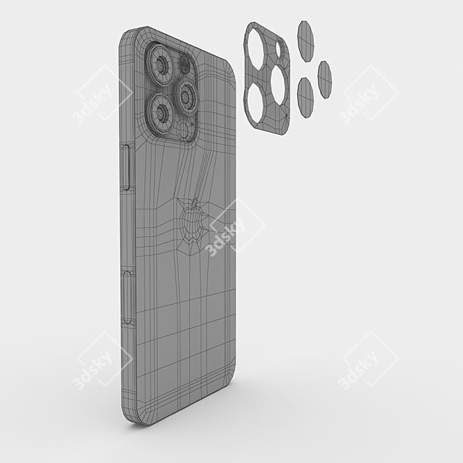 iPhone 13 Pro Max 3D Model - High Detail 3D model image 1