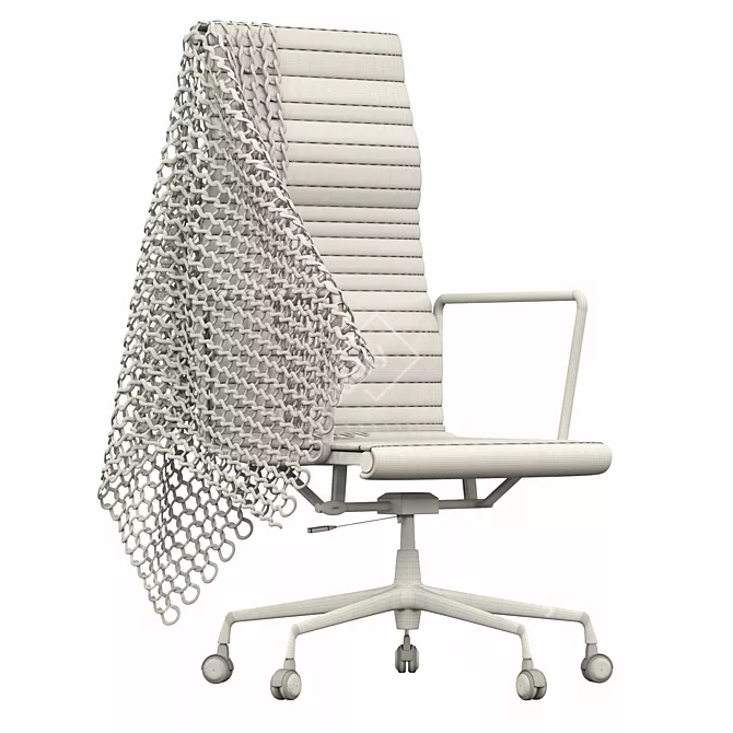 Luxury Leather Office Chair 3D model image 5
