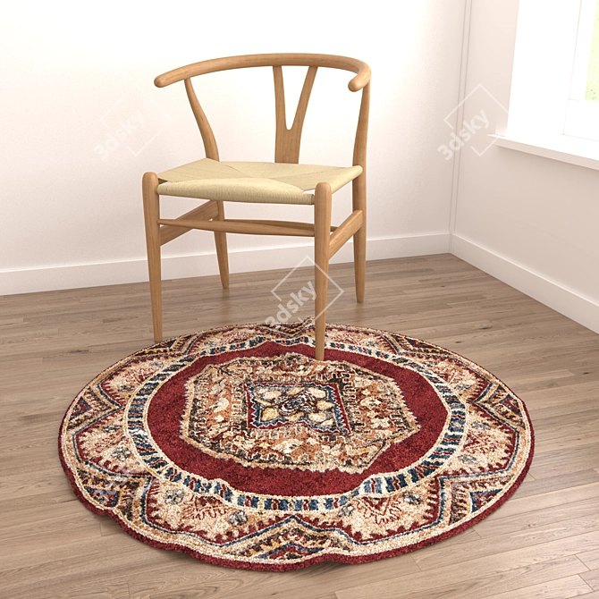 Versatile Rug Set: 8 Designs & 3 Render Options 3D model image 2