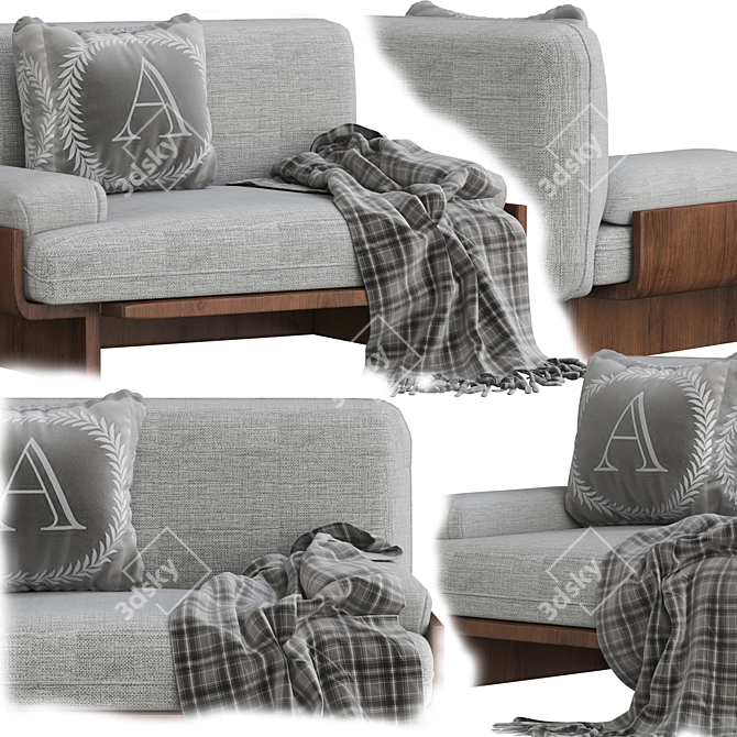Bardot Armchair: Timeless Elegance for Your Home 3D model image 5