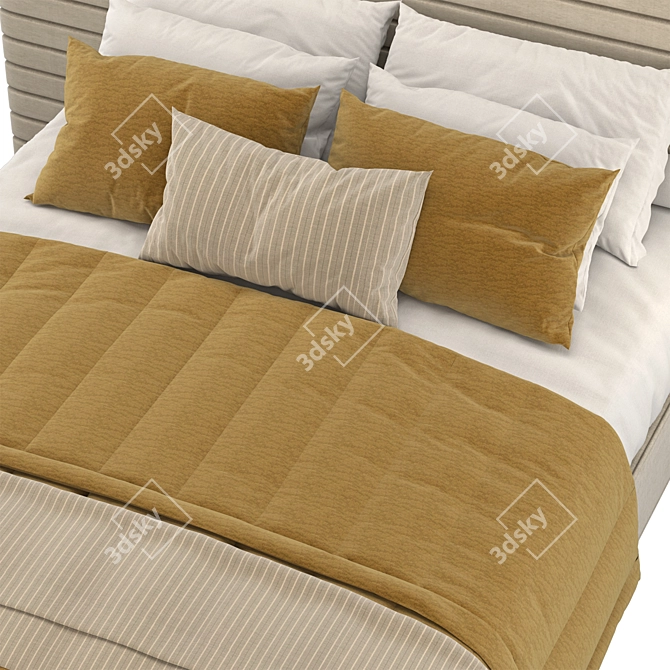 Elegant Modena Bed: Restoration Hardware 3D model image 4