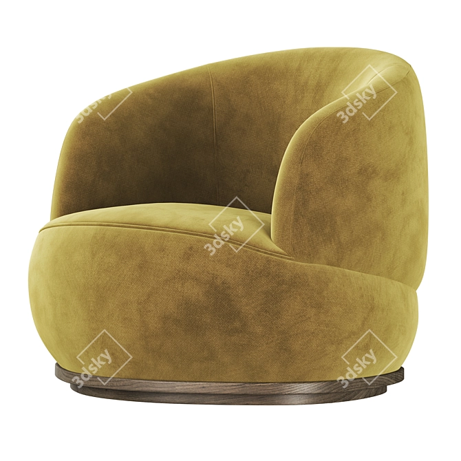  Orbit Armchair: Sleek and Stylish Seating Solution 3D model image 1