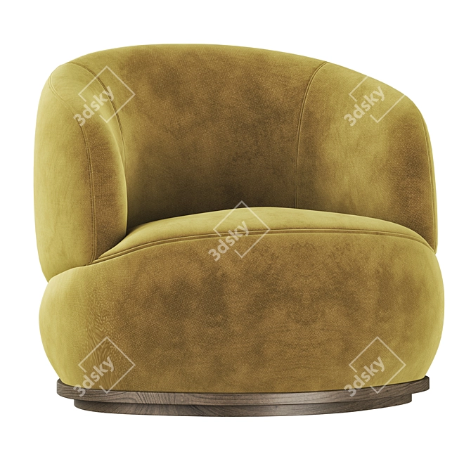  Orbit Armchair: Sleek and Stylish Seating Solution 3D model image 3