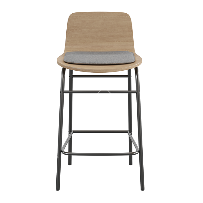 Elegant Blutante Bar Stool: La Redoute's Finest 3D model image 2