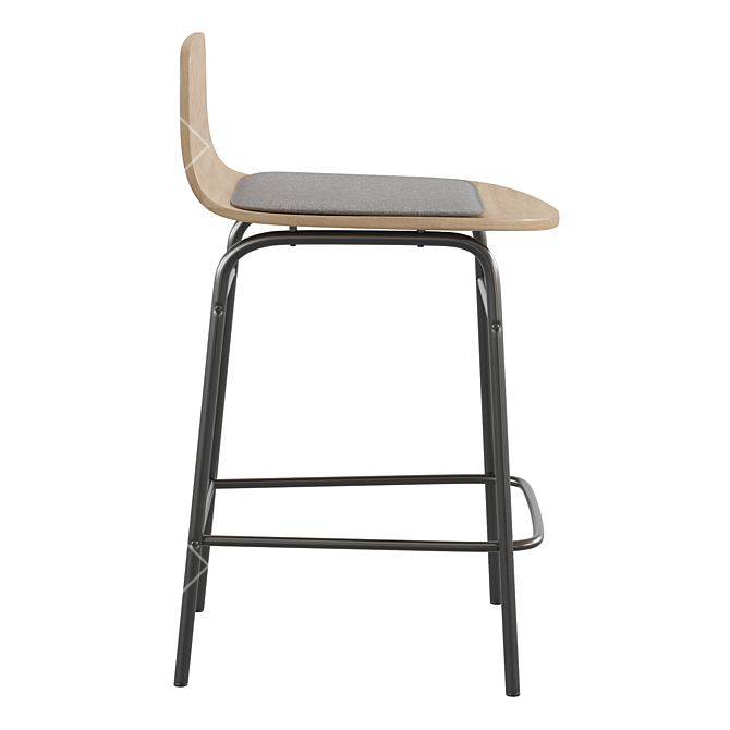 Elegant Blutante Bar Stool: La Redoute's Finest 3D model image 3