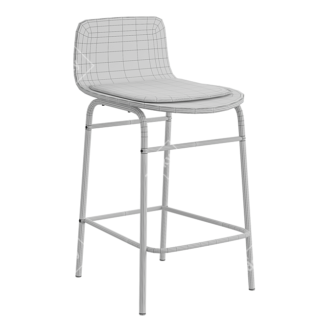 Elegant Blutante Bar Stool: La Redoute's Finest 3D model image 5