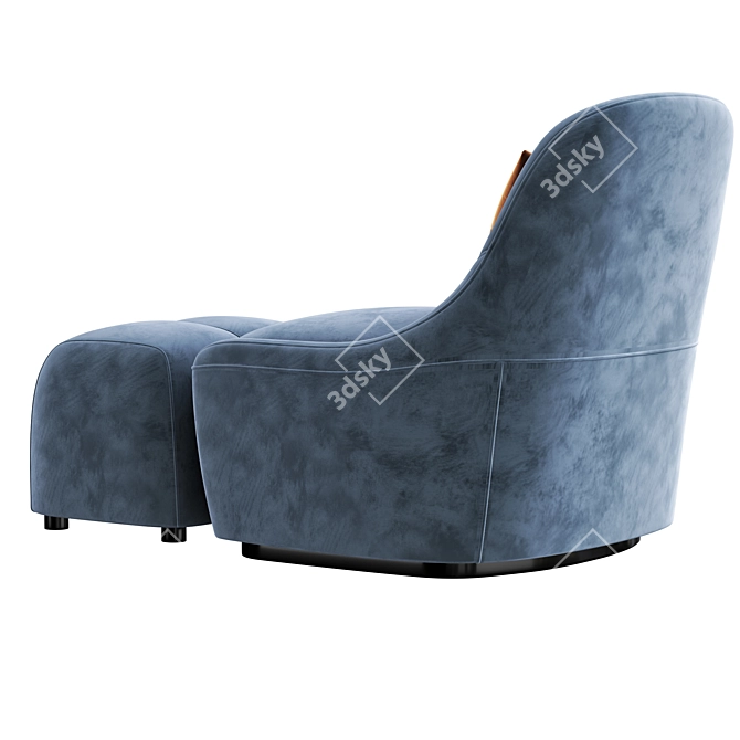 Modern Swivel Chair: Alma 3D model image 4