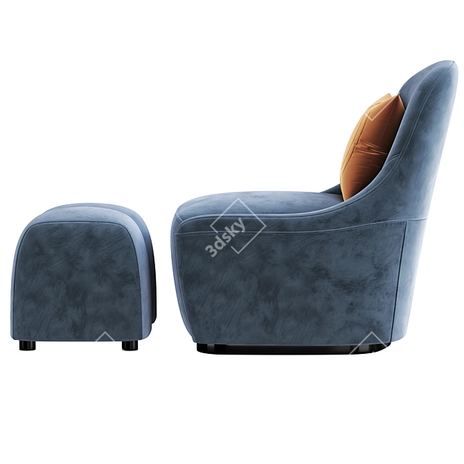 Modern Swivel Chair: Alma 3D model image 5