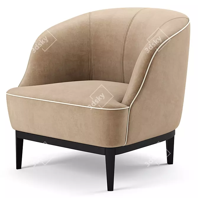 Lloyd Chair: Premium Quality Sofa 3D model image 2