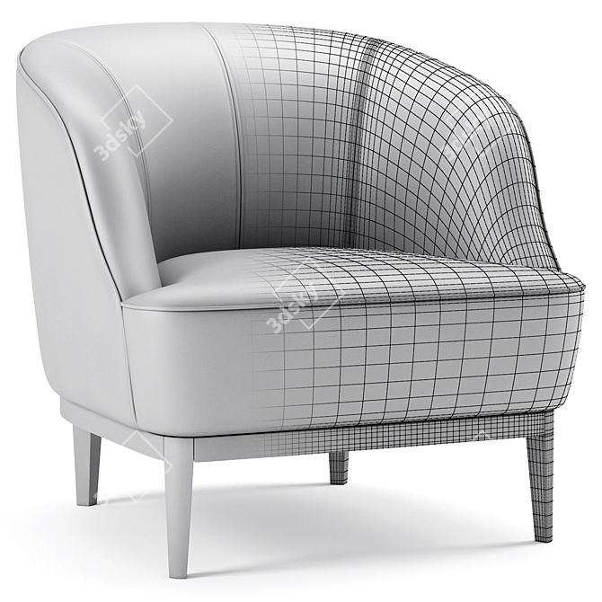 Lloyd Chair: Premium Quality Sofa 3D model image 7