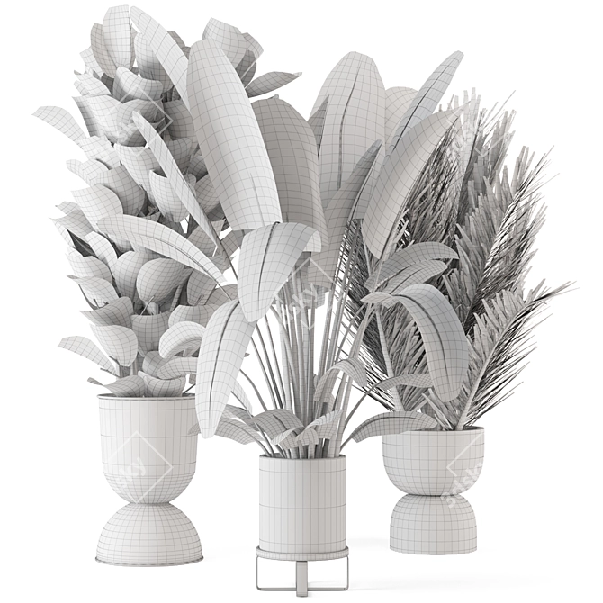 Ferm Living Bau Pot: Stylish Indoor Plants 3D model image 6