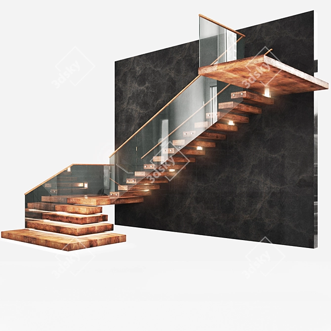 Modern Staircase Design - 2016 Edition 3D model image 5