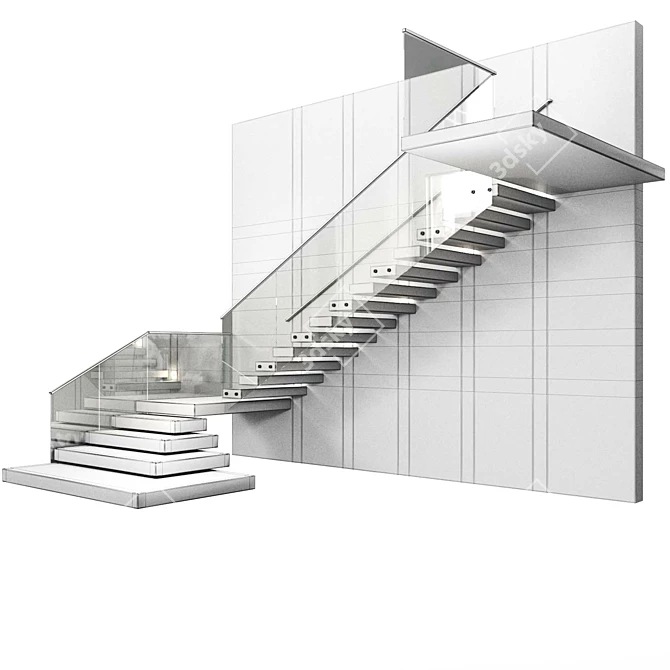 Modern Staircase Design - 2016 Edition 3D model image 7