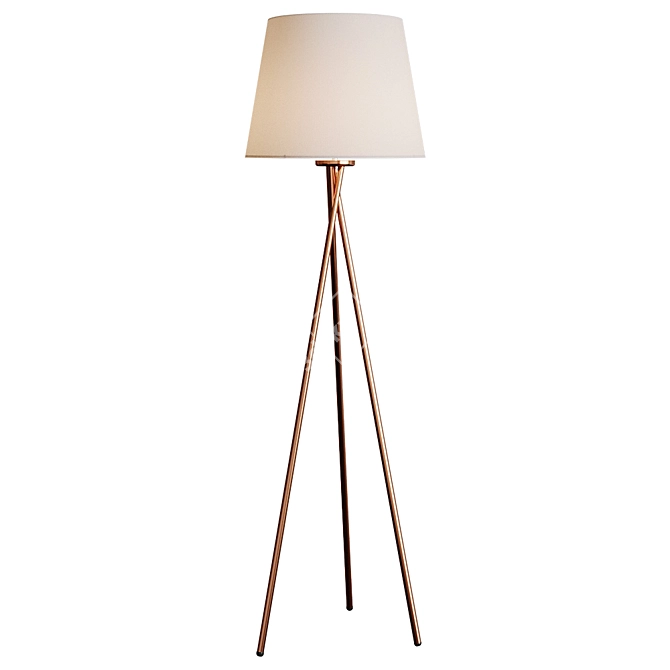 17 Stories Floor Lamp: 155cm Height 3D model image 1