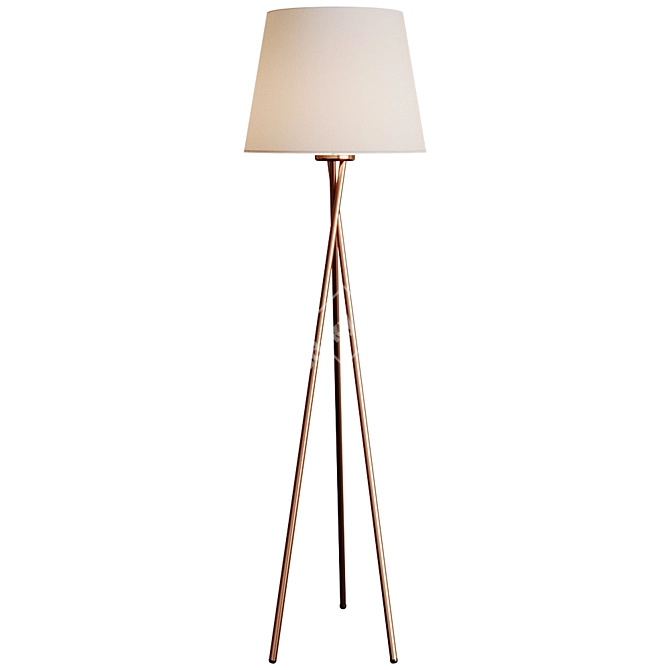 17 Stories Floor Lamp: 155cm Height 3D model image 4