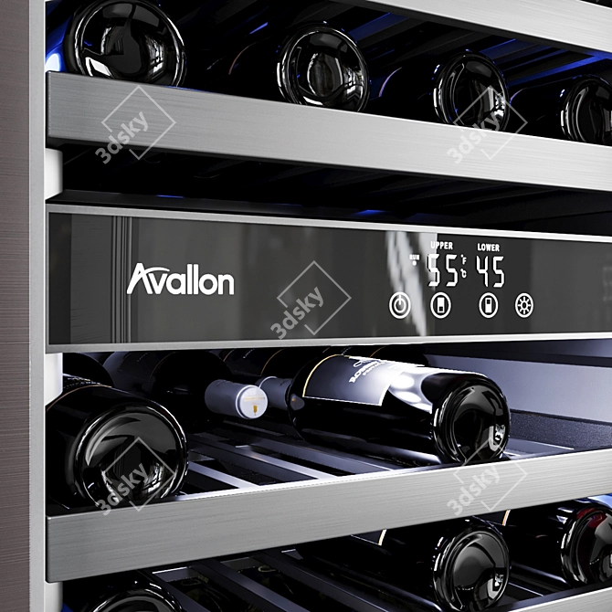 Avallon Wine Cooler: Stylish, Spacious Storage 3D model image 4