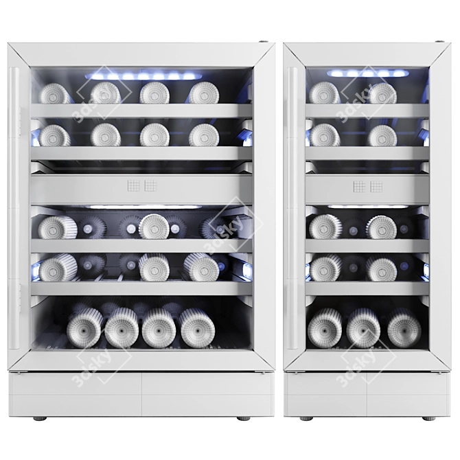 Avallon Wine Cooler: Stylish, Spacious Storage 3D model image 6