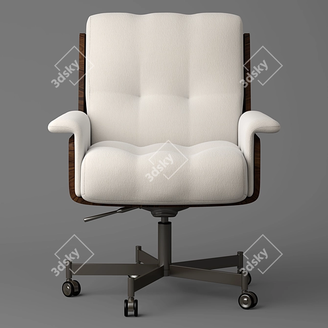 2015 Minotti Daiki Studio Armchair: Stylish and Functional 3D model image 2