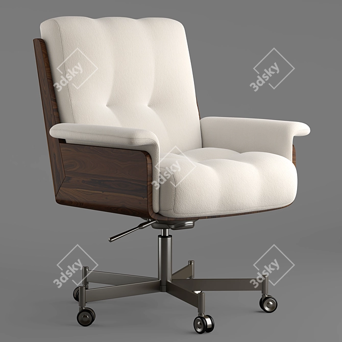 2015 Minotti Daiki Studio Armchair: Stylish and Functional 3D model image 3