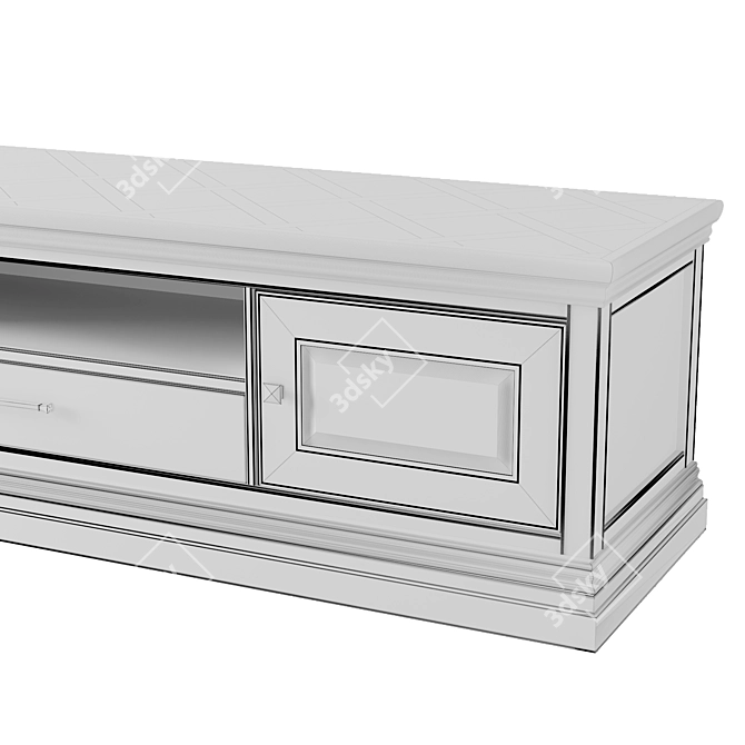 Derek Vintage TV Stand 3D model image 3