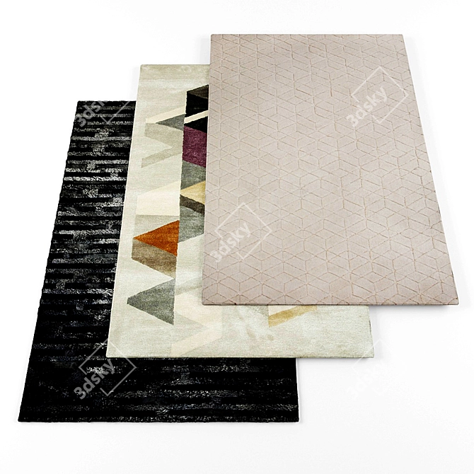 High-Res Rugs Collection 3D model image 1