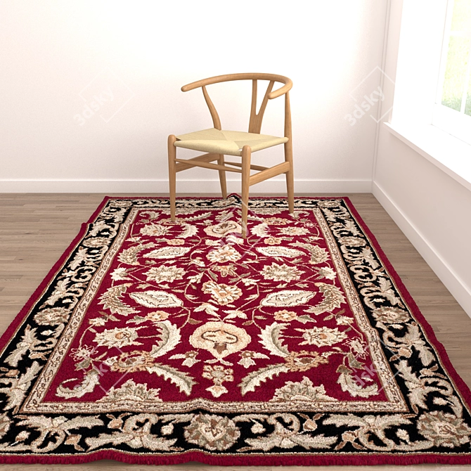 Versatile Set of 6 Rugs with Multiple Render Options 3D model image 6