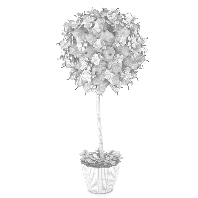 Autumn Pear Bouquet 3D model image 3