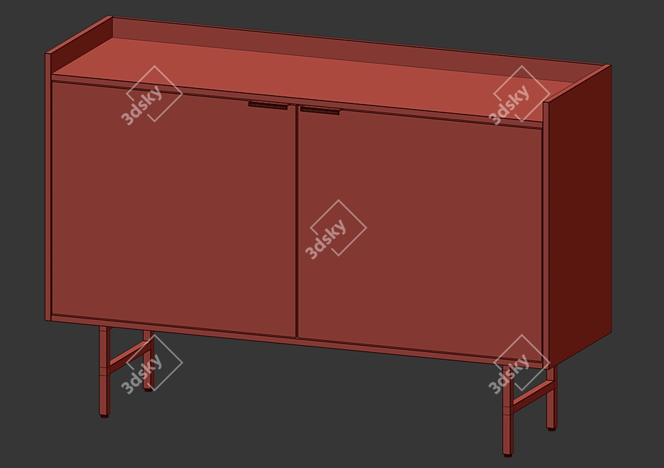 Modern Volga Buffets by La Redoute 3D model image 5