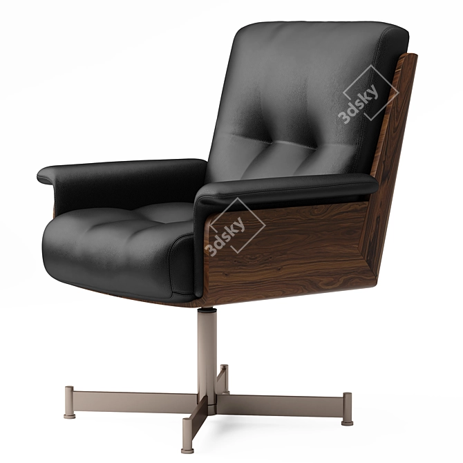 Modern Minotti Daiki Studio Armchair 3D model image 1