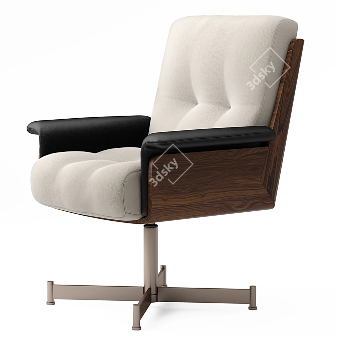 Modern Minotti Daiki Studio Armchair 3D model image 2