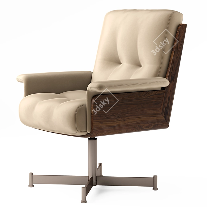 Modern Minotti Daiki Studio Armchair 3D model image 3