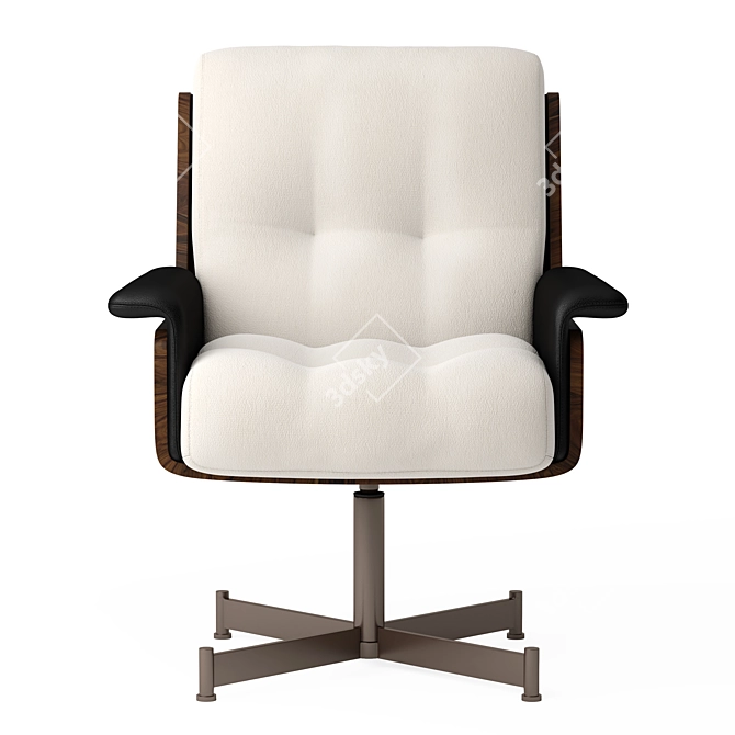 Modern Minotti Daiki Studio Armchair 3D model image 4