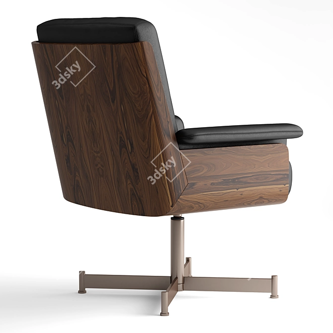 Modern Minotti Daiki Studio Armchair 3D model image 6
