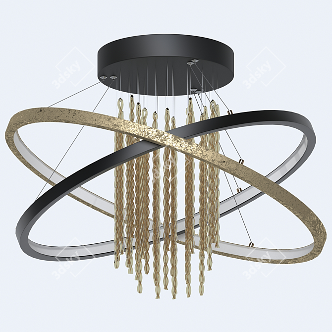 Elegant Pendant Lamp: Odeon Monica 3D model image 2
