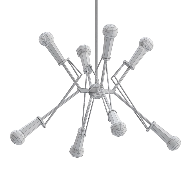 Piro Modern Chandelier 3D model image 2