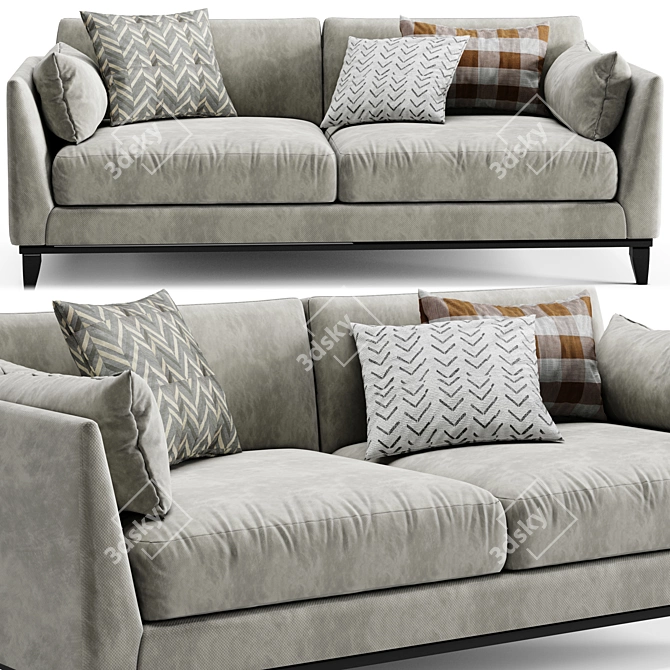 Sleek Novak Sofa for Modern Living 3D model image 1