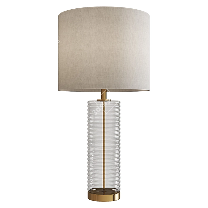 Modern Mid-Century Gilley Table Lamp 3D model image 1