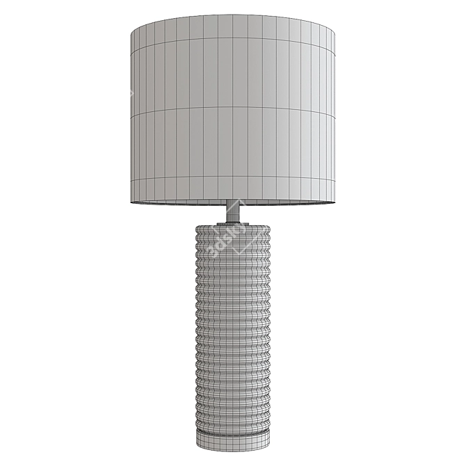 Modern Mid-Century Gilley Table Lamp 3D model image 2