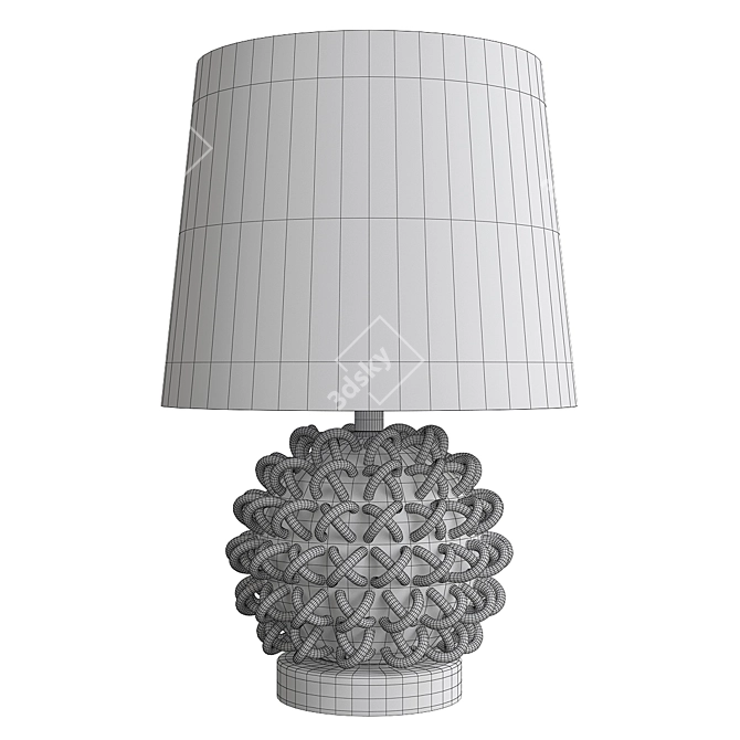 Elegant Gellifawr Boucle Lamp 3D model image 2