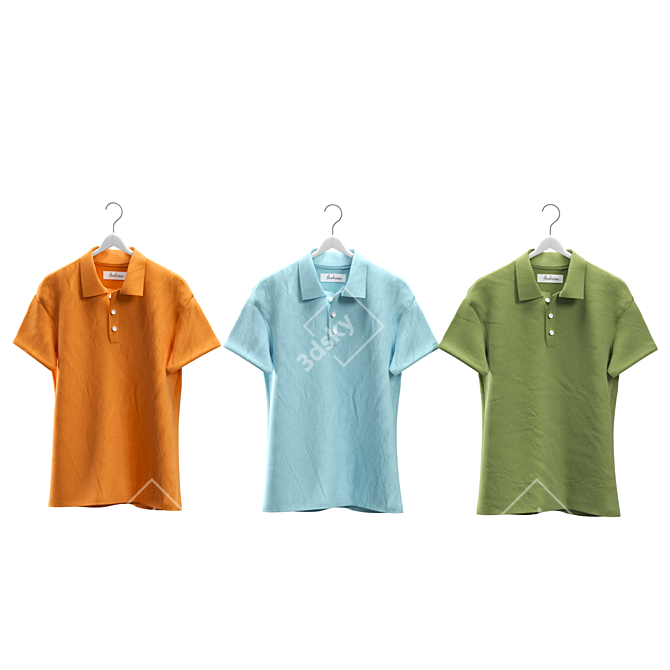 Classic Polo Shirts 3D model image 4